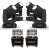 4x Chauvet Intimidator Hybrid 140SR Moving Head 140W Bundle